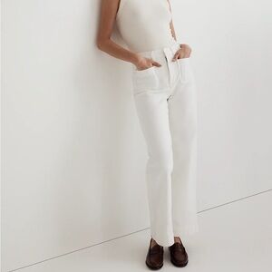 Madewell The Perfect Vintage Wide Leg Jean NJ245 Tile White 23